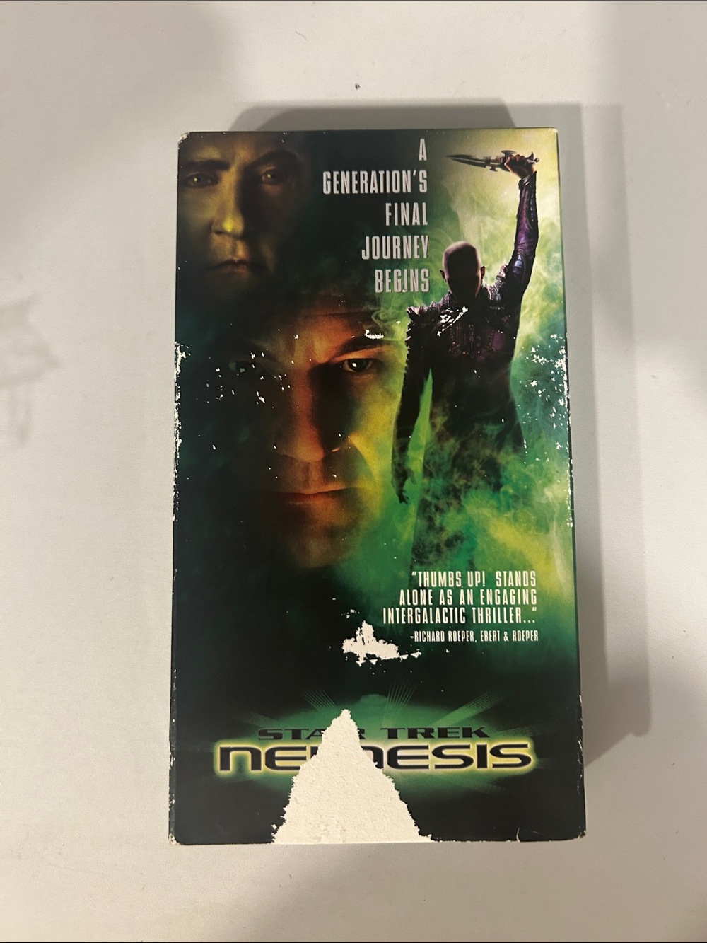 Star Trek: Nemesis VHS Movie Tape - Green/Black Artwork